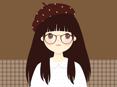 Profile Picture 2014 design girl illustration profile picture vector