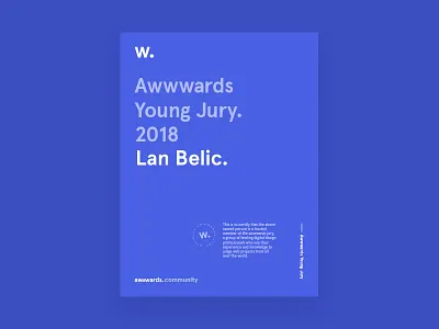 I joined Awwwards Young Jury awwwards jury young