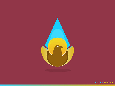 Eagle & Drop creative design drop eagle gradient icon identity inspiration layers logo vector