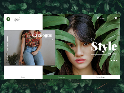 Fashion Site clean concept design fashion layout minimal ui design