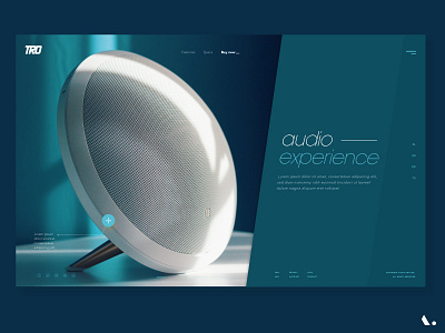 Audio Experience audio branding illustration landing layout page shop typography ui ux watch website