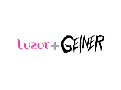 Luzor + Geiner athletic branding fitness hand drawn logo health logo sports weight