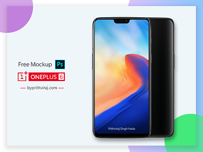 Free Oneplus 6 PSD Mockup download free free mockup freebie mockup oneplus oneplus 6 phone mockup photoshop psd mockup smartphone