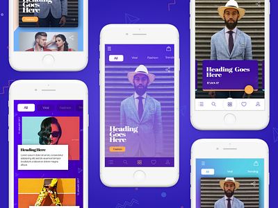 Design Exploration blog fashion blog flat colors flat ui iphone x mobile design ui ui design ui inspiration user interface ux ux design