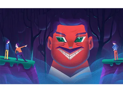 Bad Guy! bad dark design eye flat graphic illustration man monochrome