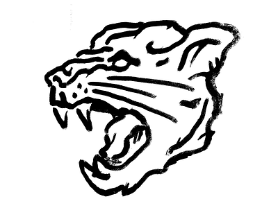 Panther Head cat design esport gamer illustration jaguar logo mark panther rocket league