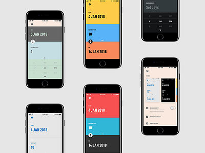 WhatTheDate | Personal project app date day development ios minimal range swift