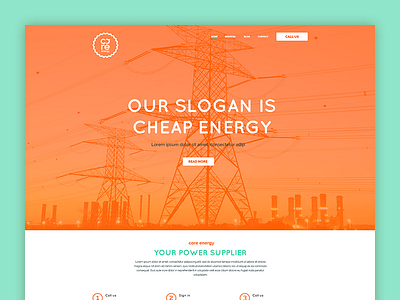 Core Energy desktop desktop energy ui webdesign