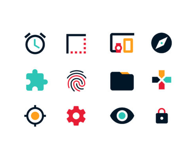 Icons for Sensepoint advertisement app brand branding design color colors company design icon icons identity illustration illustrator cc logo marketing agency typography ui ux vector web