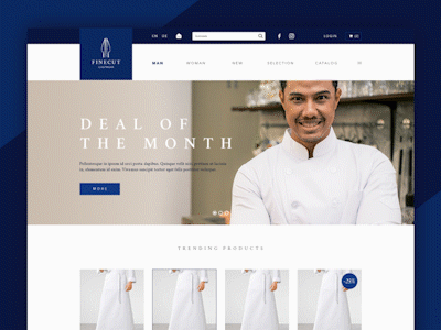 Finecut web layout desktop ui webdesign webshop