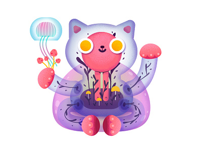 Maneki :) bubbly maneki mushrooms transparent