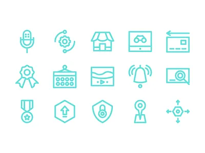 Digital Marketing Icons app button icon iconography iconset line ui user interface ux