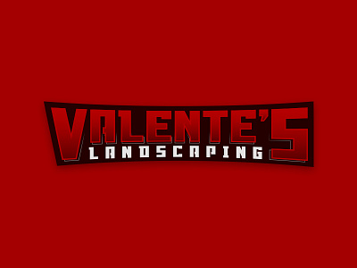 Logo Design - Valenete's Landscaping brand branding identity logo design mascot text word mark