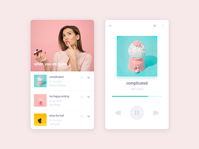 music player app clean ios music sketch