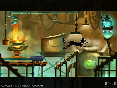 Game Background Concept Art art conceptart design digitalart environment factor game gameart gamebackground india photoshop running