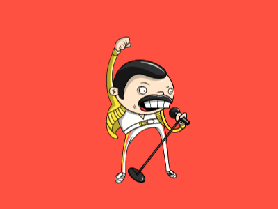 Ilustración Freddie Mercury art desing ilustración freddiemercuri