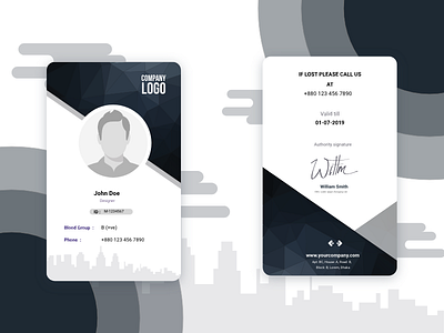 ID Card card id mockup work