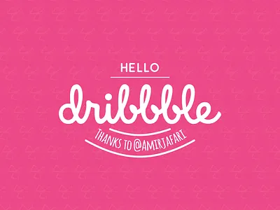 Hello Dribbble dribbble first shot hello thanks