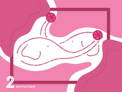 Two Invitations! dribbble invitations invite