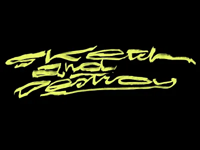 Sketch and Destroy handlettering type treatment typography