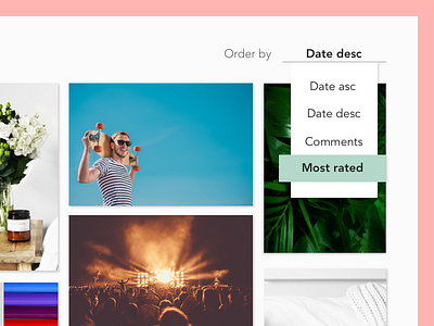 DailyUI #027 - Dropdown 027 daily ui dailyui dailyui 027 dropdown filter gallery