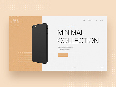 iPhone Case Landing Page Concept case clean designer iphone landingpage minimal phone product ui