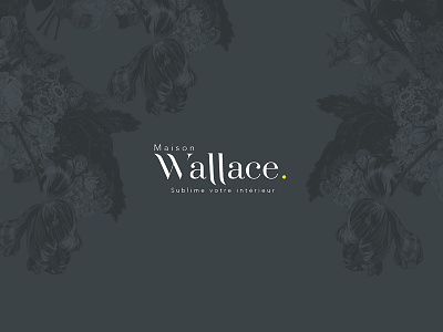 Wallace - Brand identity brand classic dark design flower graphism identity logo luxe paint