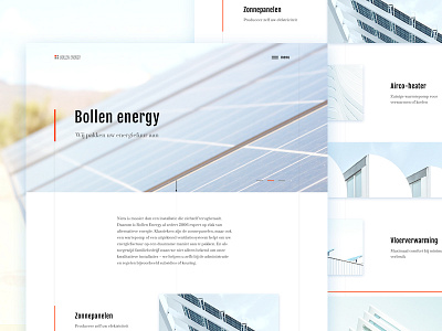 Bollen Energy alternative energy building corporate energy home house installation roof solar energy solar panels ui ux