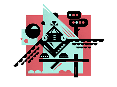 Angry Bird bird illustration shapes