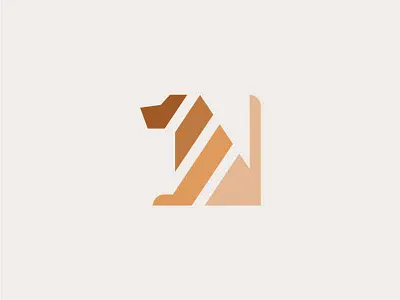 Dog dog icon logo minimal