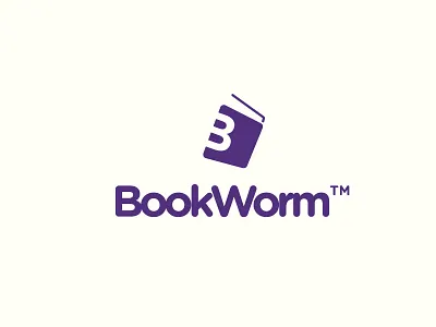 14 Bookworm book negative space worm
