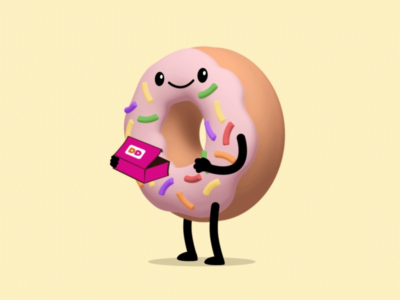 Lyft - National Donut Day animation donut dunkin donuts gif lyft motion