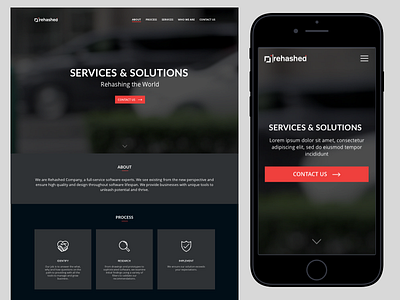 Rehashed - Landing page landing responsive web website