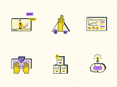 ICO Syndicate Icon Set icons illustrations