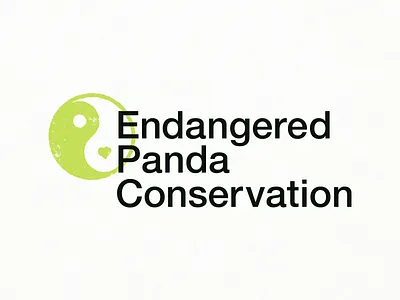 Panda Logo - Daily Logo Challenge #03 challenge conservation daily logo endangered panda conservation logo panda