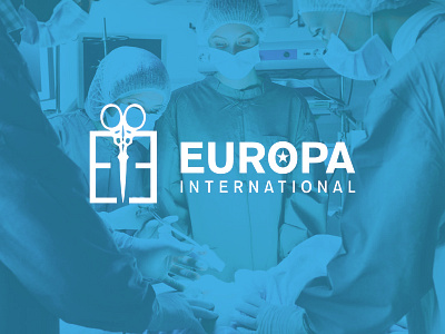 Europa International business design health international logo medical surgical