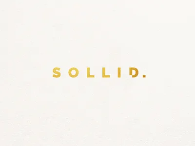 S O L L I D - Logo branding identity logo logotype portugal print stone type