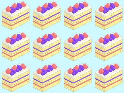 Cake! art artwork cake design food art illustration pixel art