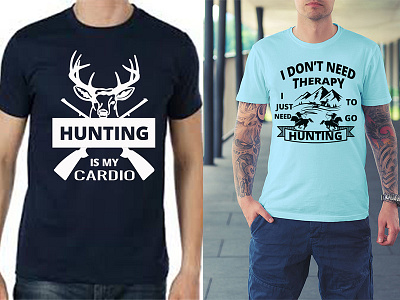 hunting t shirt illustration token vector web design whitepaper