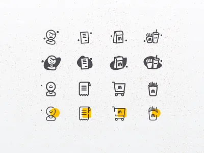 Navigation Icons burger delivery fries icon navigation