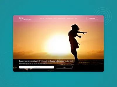 Blossom Hypnotherapy css digital design flat design html ui ux web design web development