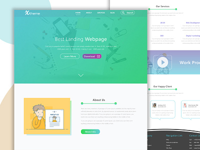 Xtheme landing page theme uiux web design web template