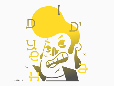 Did'yeah! character figure font fontbyme fontlover igreka2n illustration illustrator portrait rock typo yeah