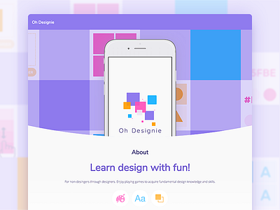 Oh Designie - LP design game web website