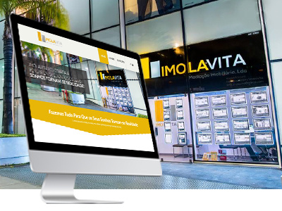 IMOLAVITA Mediação Imobiliária app black brand branding design e commerce. graphicdesign graphicdesign illustration imovalita logo minimal outdoor realestate typography ui uiuxdesign ux webdesign white yellow