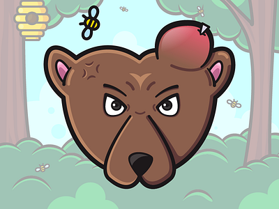 Mad Bear art design draw graphic illustration illustrator