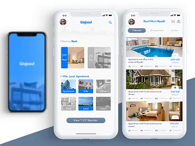 Wojood Real Estate Application app blur buy find home house real estate rent