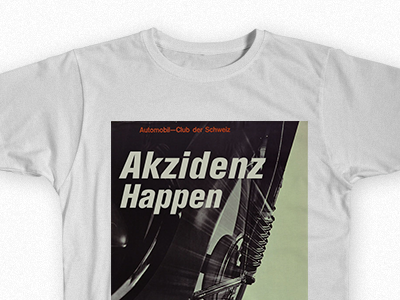 Akzidenz Happen tshirt typography