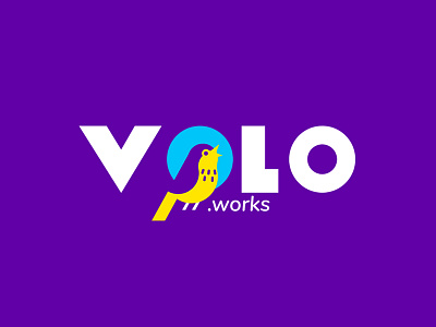 VOLO.Works Logo bird brand work