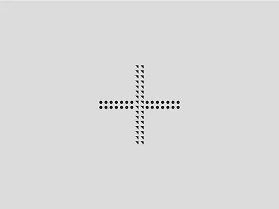 Logo for a Marketing Agency. cross geometric mark marketing metric mexico symbol